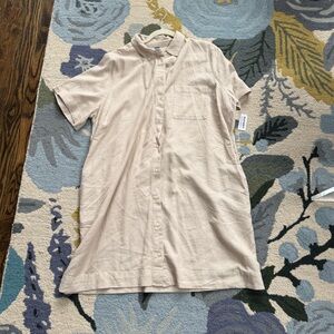 Women’s Linen Blend Shirt Dress